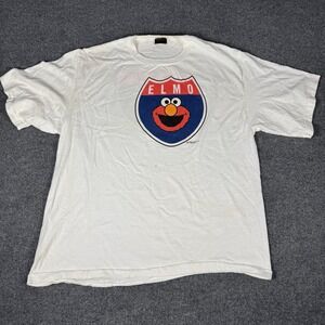 Vintage Elmo Sesame Street Highway Jim Henson Graphic T-Shirt Adult XL